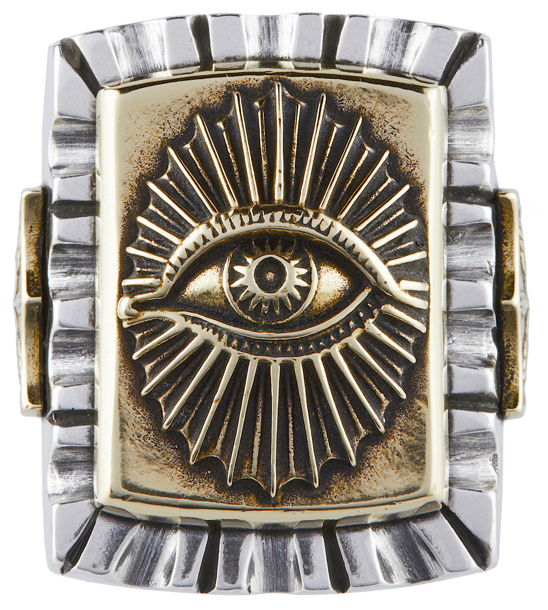Retro Trangle Freemason All Seeng Eye Rng for Men Women Smple Bker Retro Trangle Freemason All Seeng Eye Rng for Men Women Smple Bker