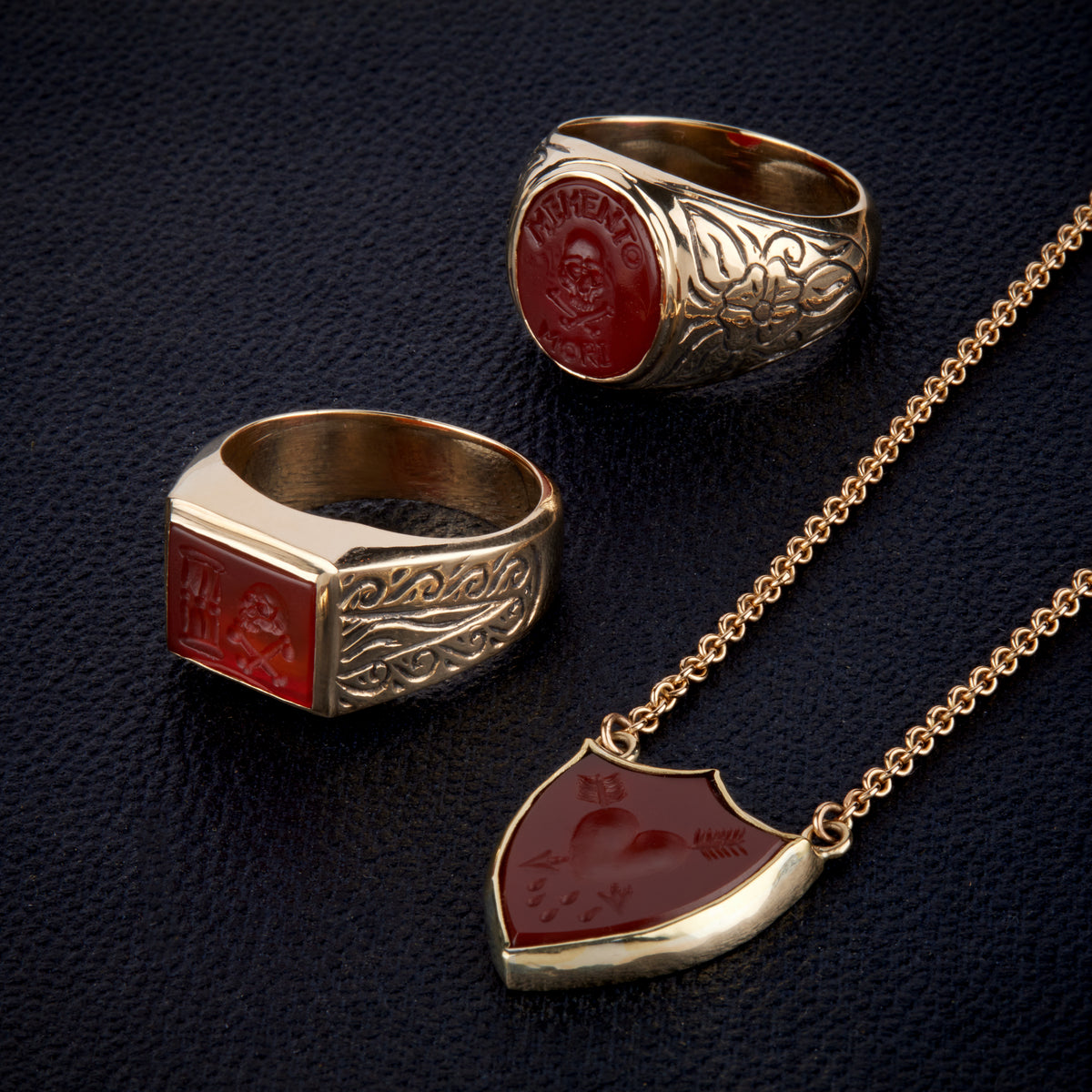 Memento Mori Signet Ring - One of a Kind – LHN Jewelry