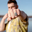 Load image into Gallery viewer, Deco Tiki Mask Ring