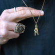 Load image into Gallery viewer, Hand Horn Necklace