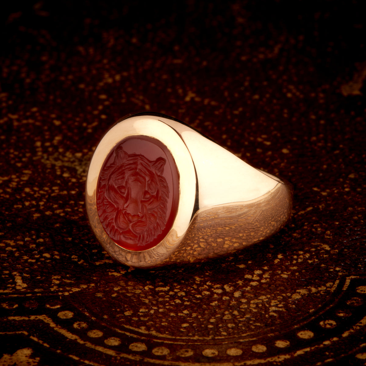 Tiger Signet Ring - One of a Kind – LHN Jewelry
