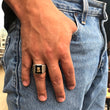 Load image into Gallery viewer, Skull Aztec Ring