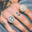 Load image into Gallery viewer, Swallow Signet Ring - Custom Stamped