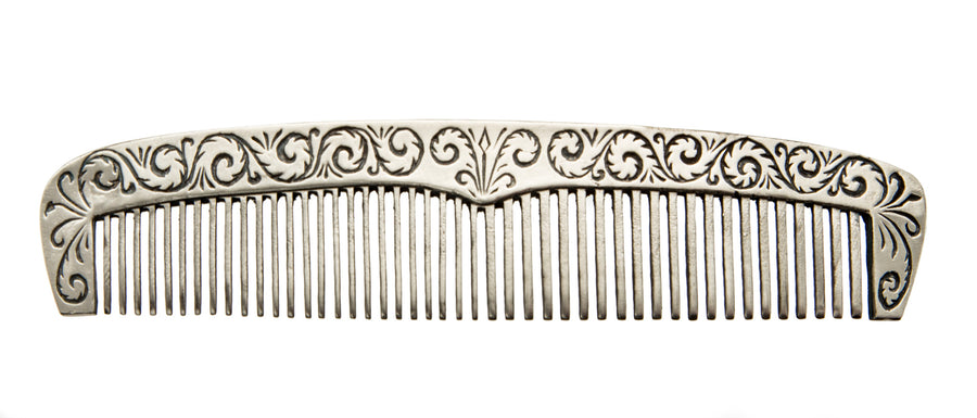 Odd Fellows Comb with Leather Case