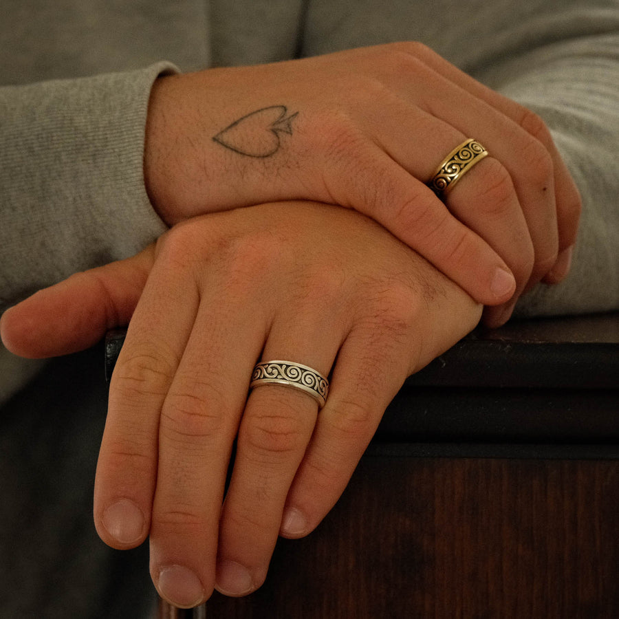 Scroll Band Ring