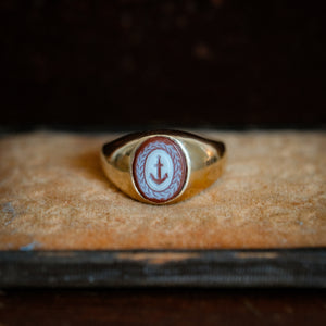 Anchor Intaglio Ring - One of a Kind