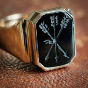 Arrows Intaglio Ring - One of a Kind