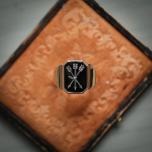 Arrows Intaglio Ring - One of a Kind