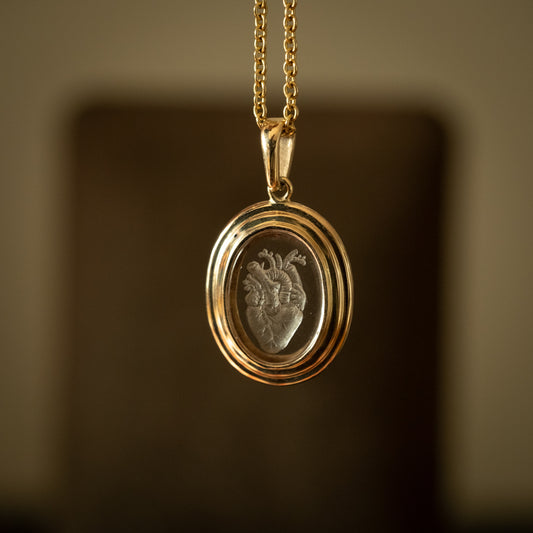 Anatomical Heart Necklace - One of a Kind