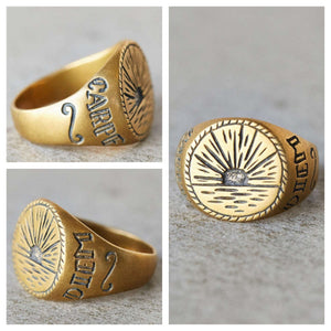 Sunrise Signet Ring
