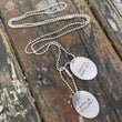Load image into Gallery viewer, Dog Tags - Custom Stamped
