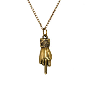 Middle Finger Necklace