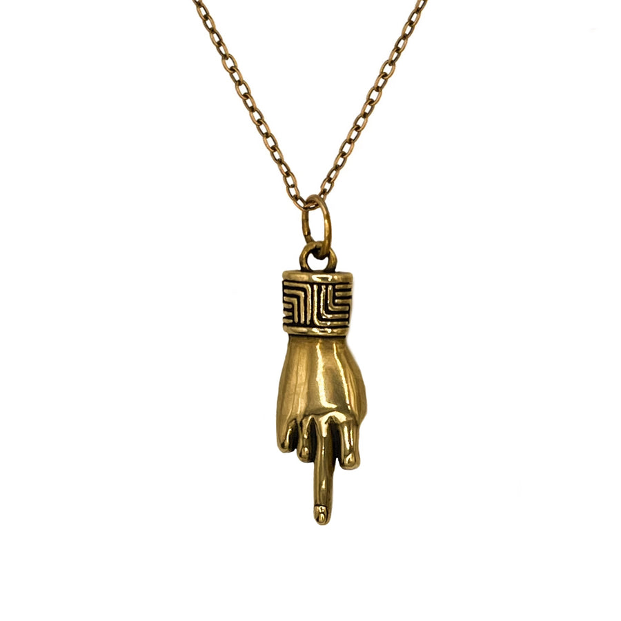 Middle Finger Necklace