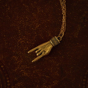 Hand Horn Necklace