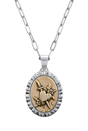 Bleeding Heart Souvenir Necklace