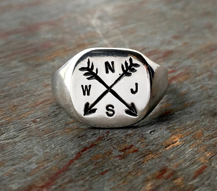 Arrow Ring - Custom Stamped