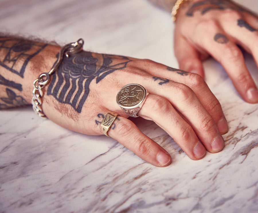 Small Swallow Signet Ring