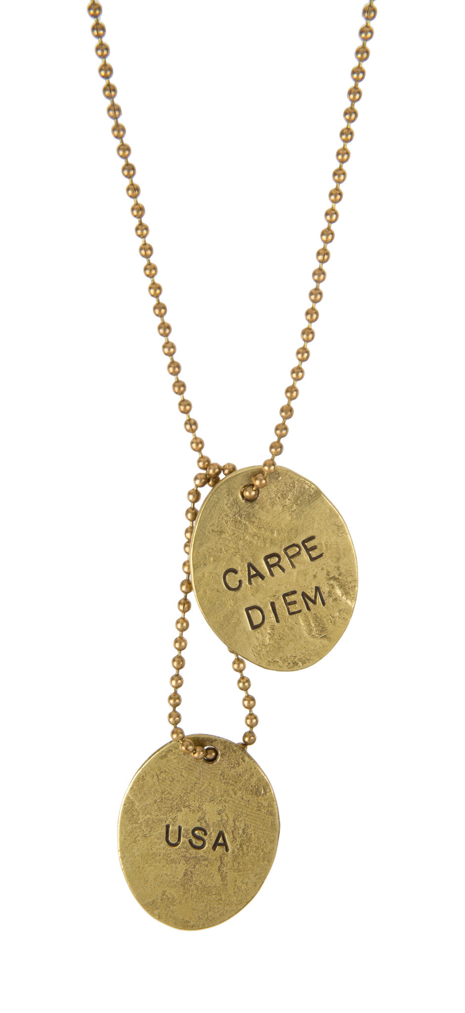 Carpe Diem Dog Tags – LHN Jewelry