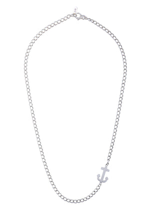 Anchor Inlay Necklace