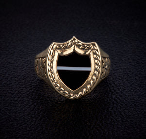 Shield Signet Ring - One of a Kind