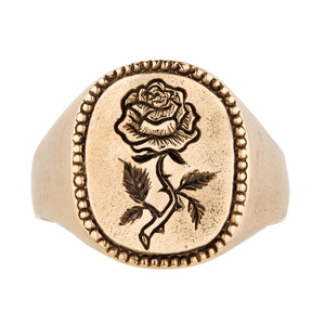 Rose Signet Ring