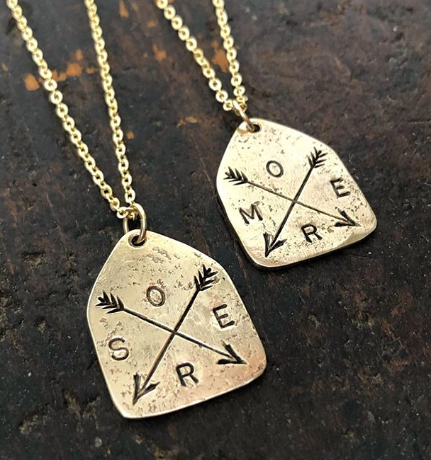 Arrow Charm Necklace Custom Stamped – LHN Jewelry