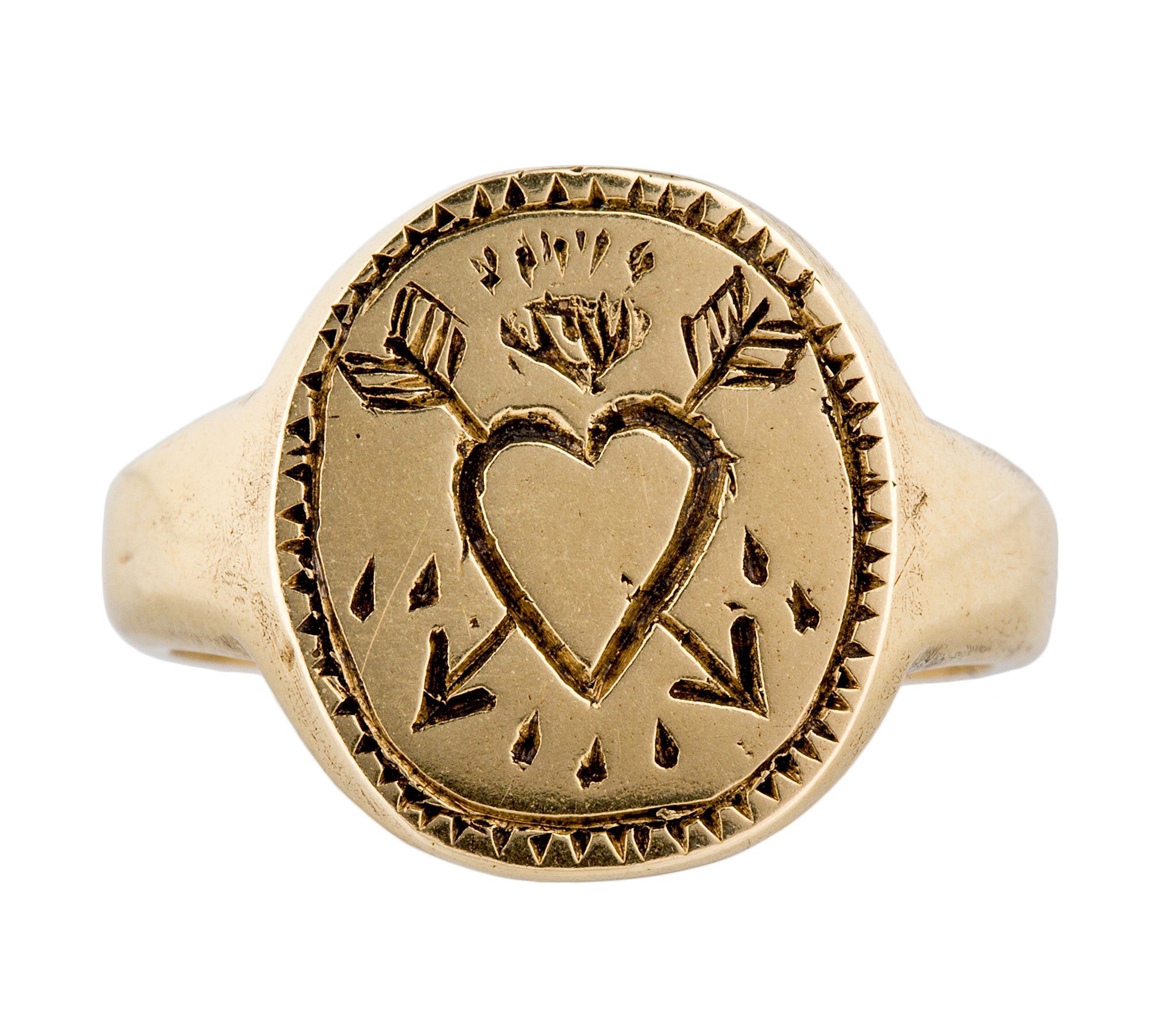 Pierced Heart Signet Ring – LHN Jewelry