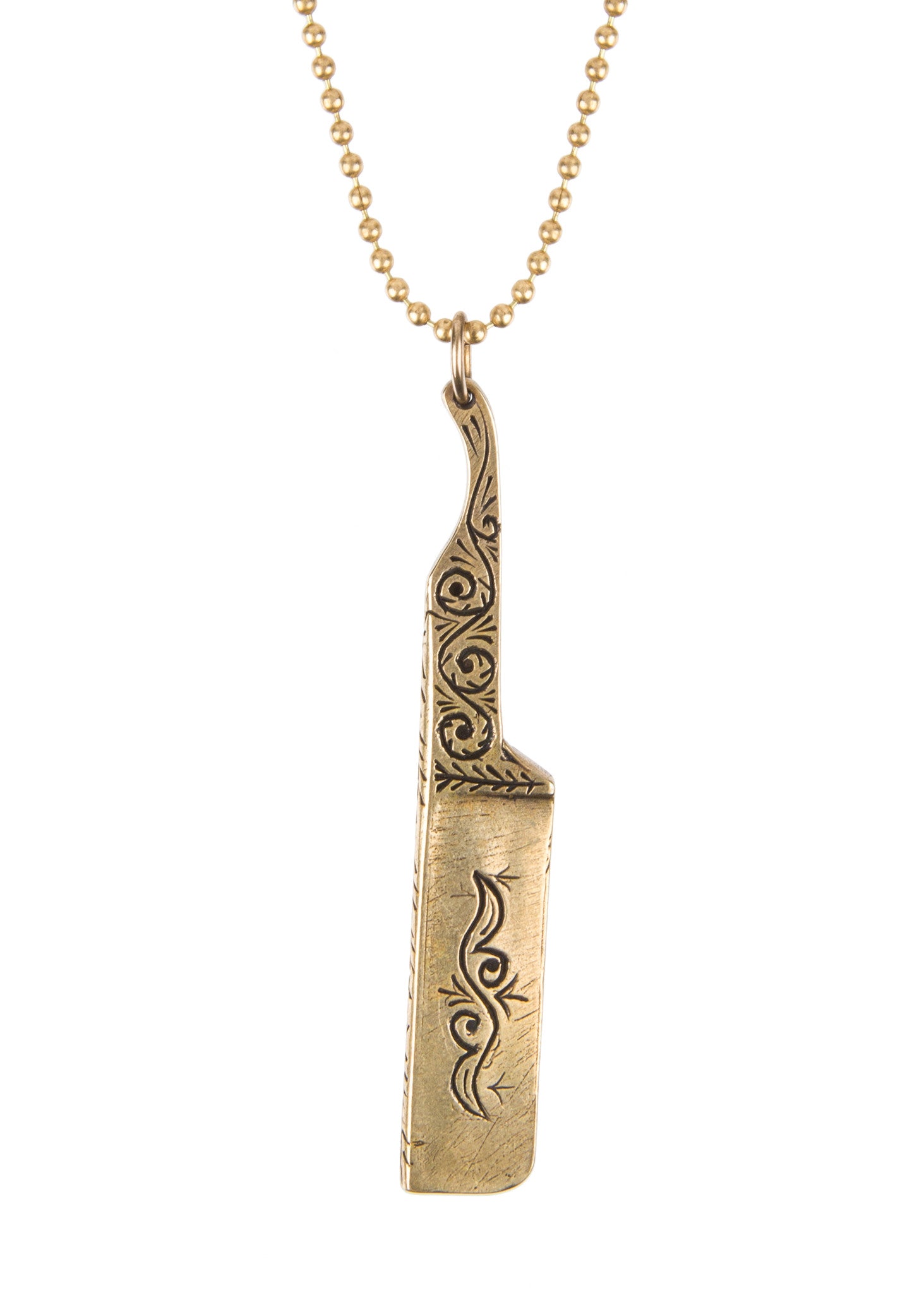 Real razor hotsell blade necklace